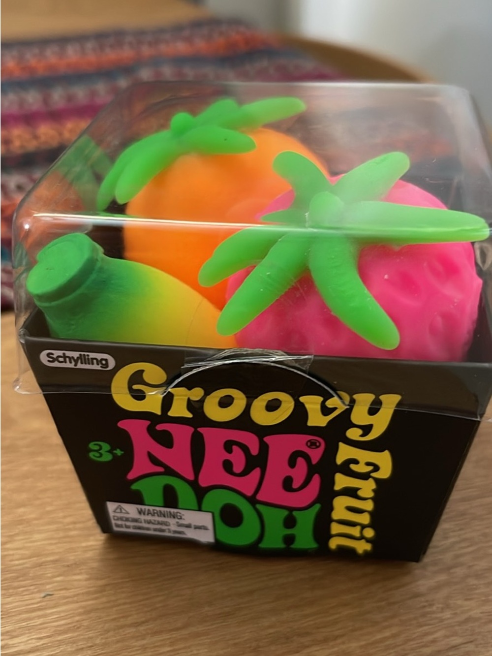 Groovy NeeDoh Fruit Squeeze Toy Set - Pink, Orange, Green. Ship same Day!